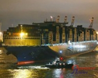 Порт Гамбург океанский контейнеровоз